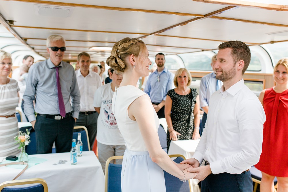 Hochzeitsfotograf auf einem Alsterschiff!